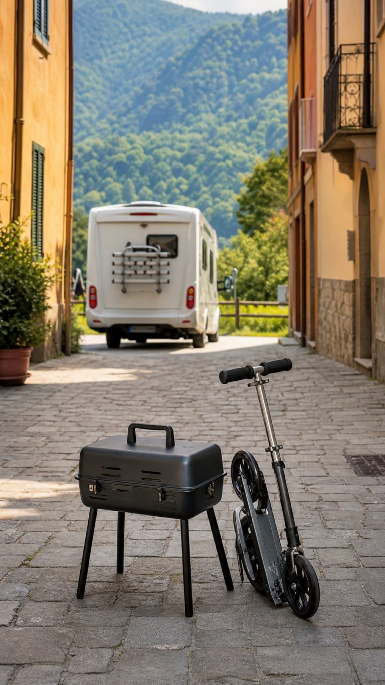 Barbecue Weber Go-Anywhere trasportato per una gita outdoor
