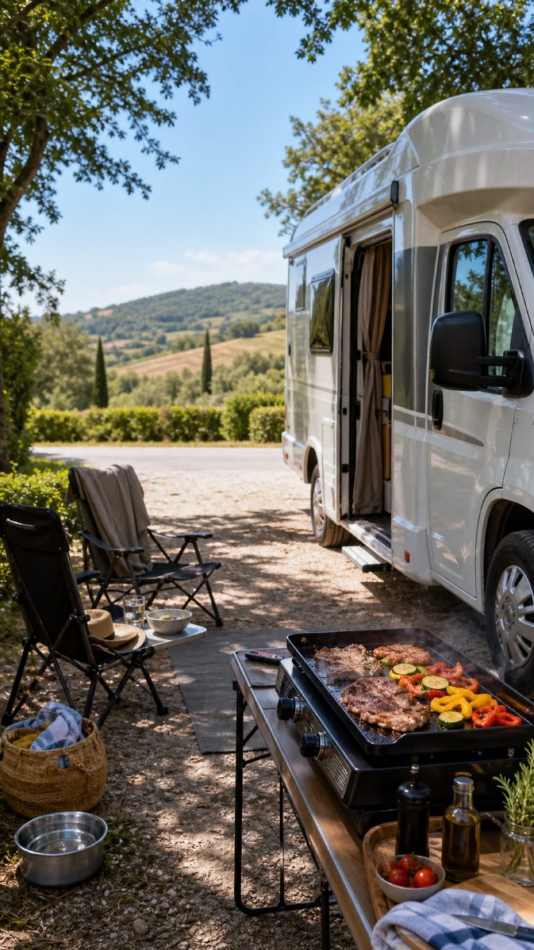 Buon Ferragosto dal camper, con griglia e Yuudai