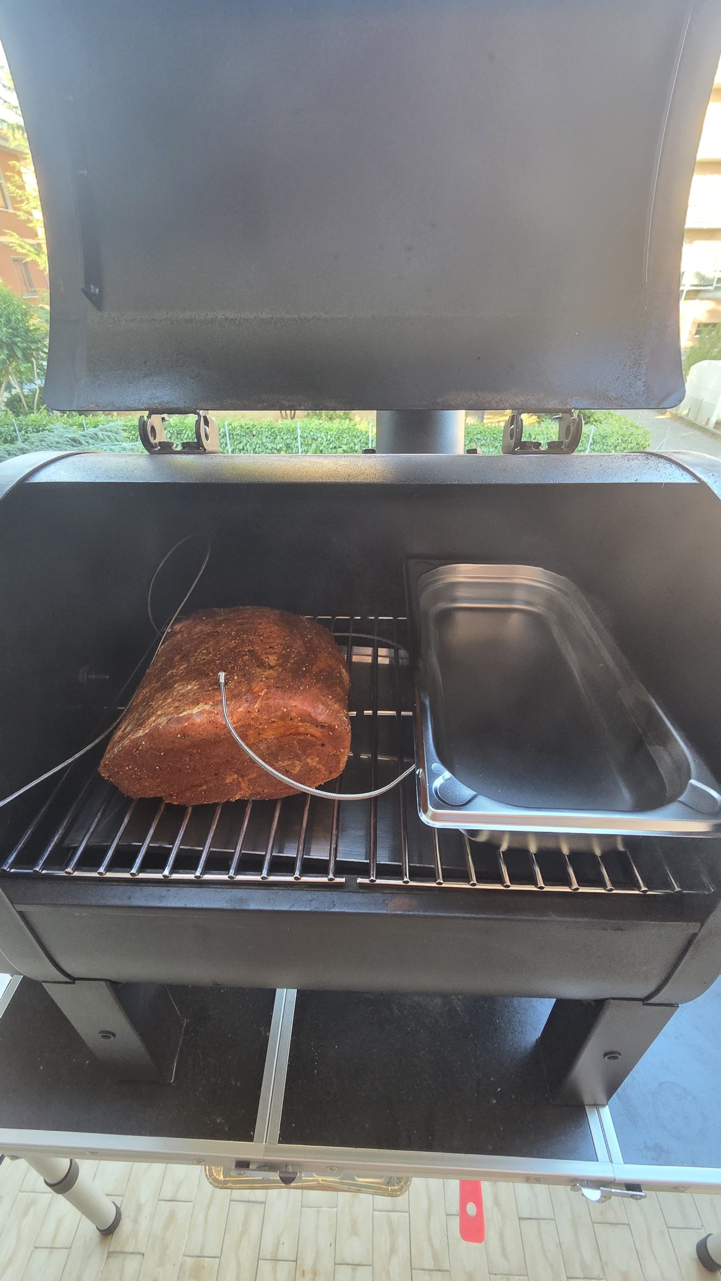 coppone nel grill con water pan