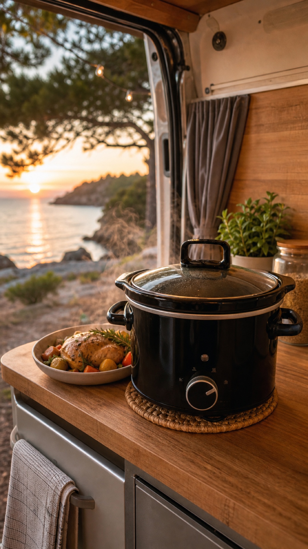 Crock-Pot in camper: cena pronta con soli 160 watt