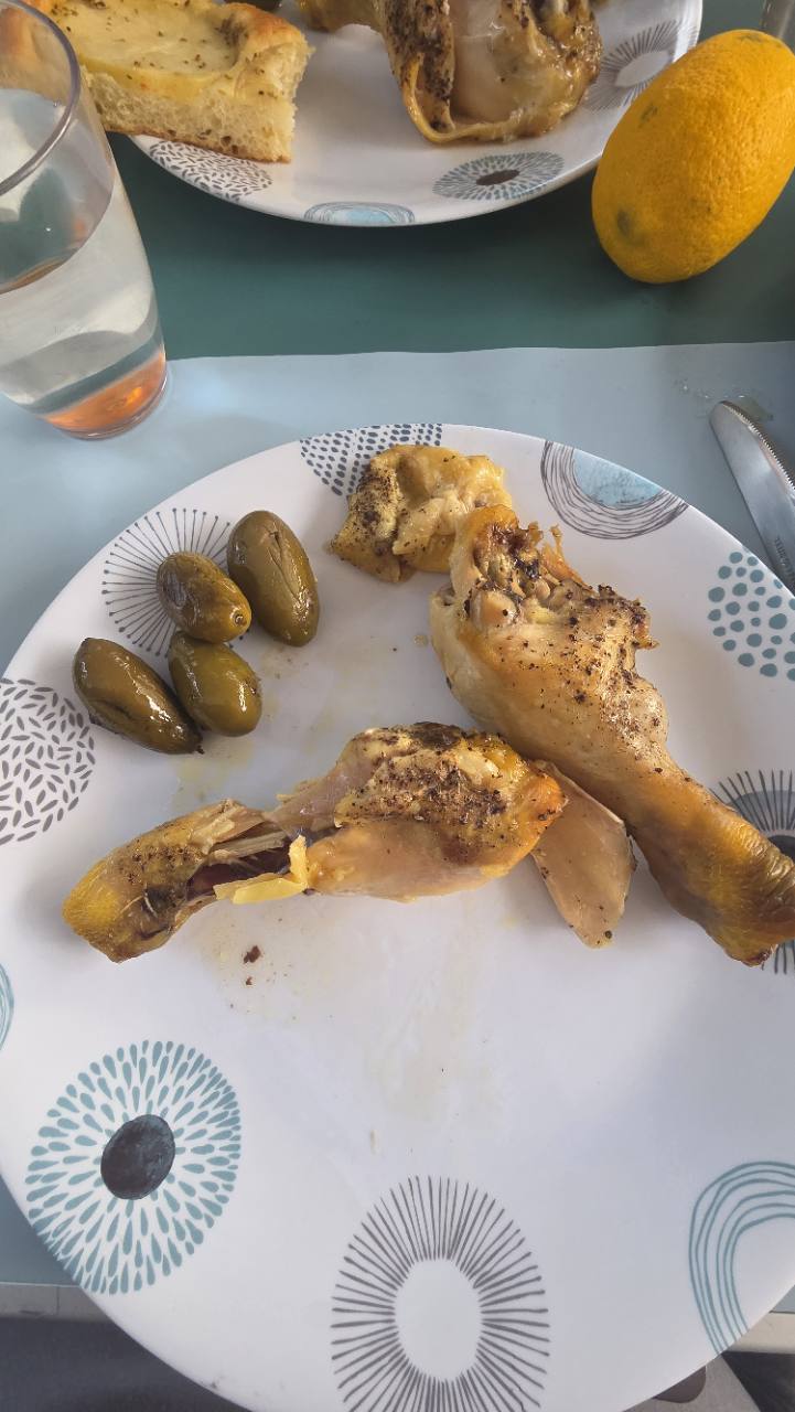 pollo cotto crockpot in camper
