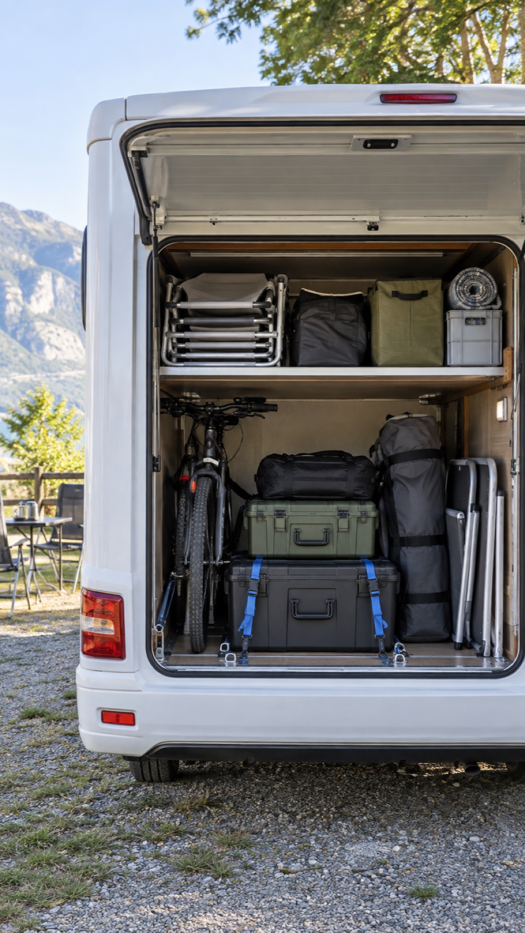 Come distribuire correttamente i pesi nel camper