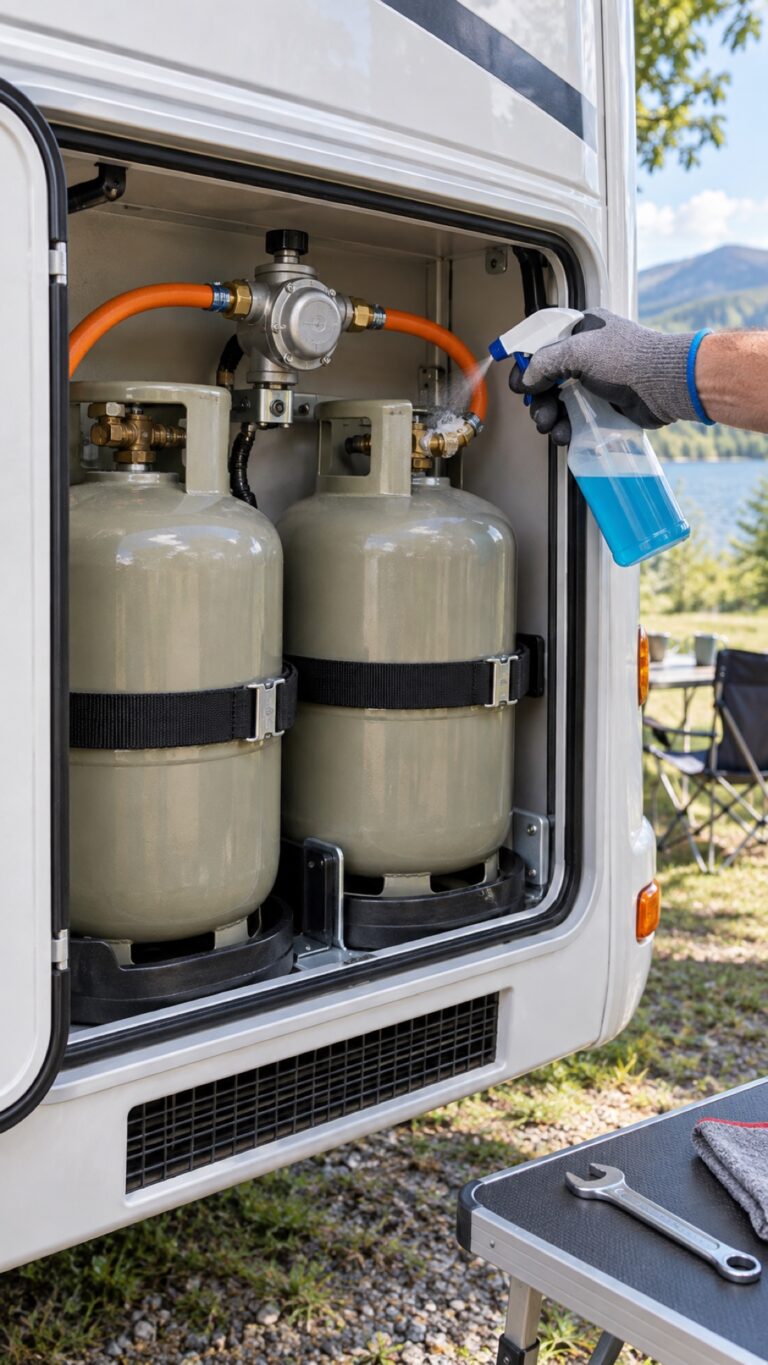 Controllare l’impianto del gas prima di partire