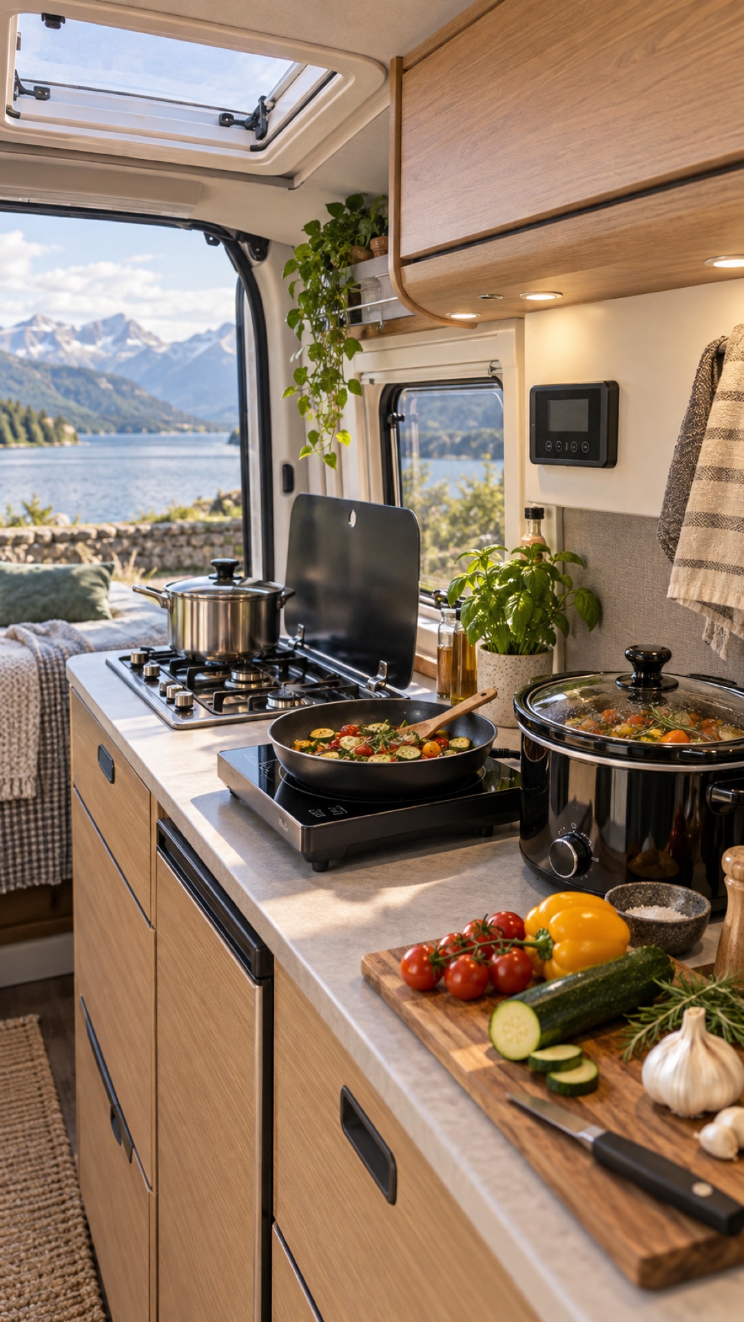 Cucinare in camper: gas, induzione o apparecchi a basso consumo?