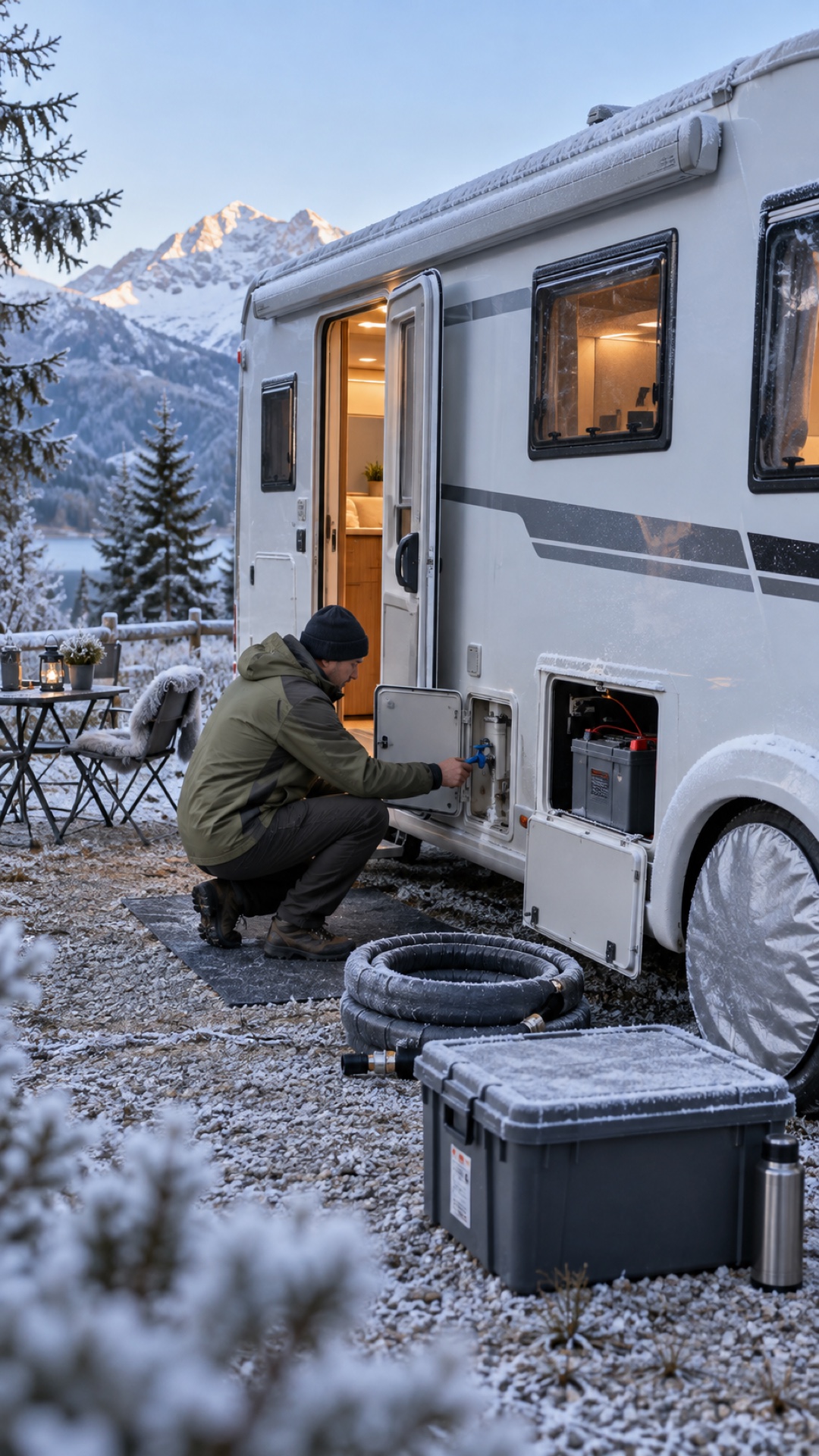 Preparare il camper per l’inverno e il gelo