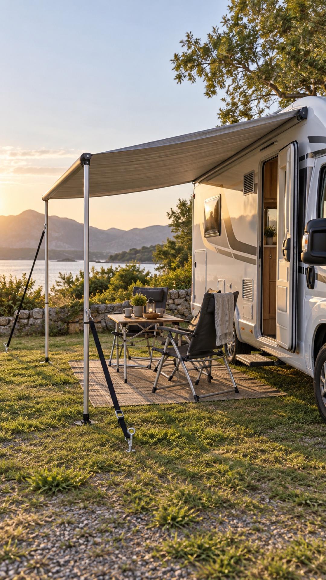 Tendalino del camper: quando aprirlo e quando chiuderlo subito