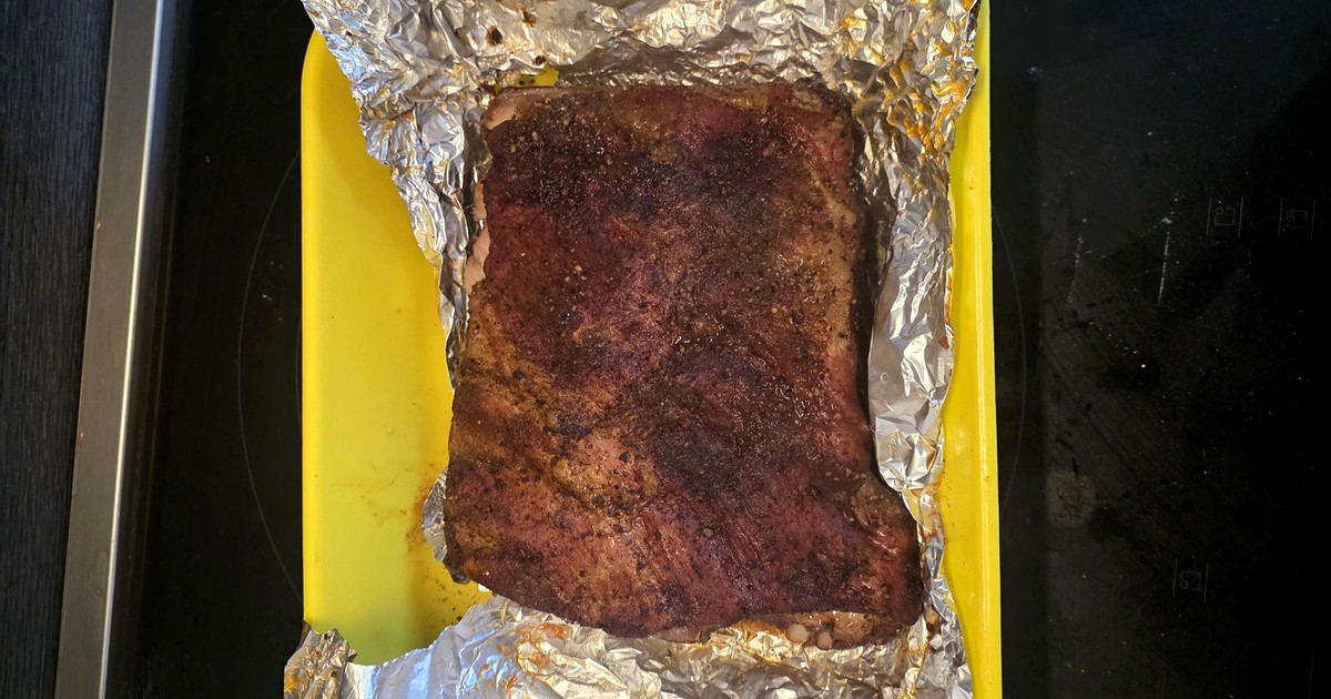 Costata di maiale tra pellet grill e forno Anova