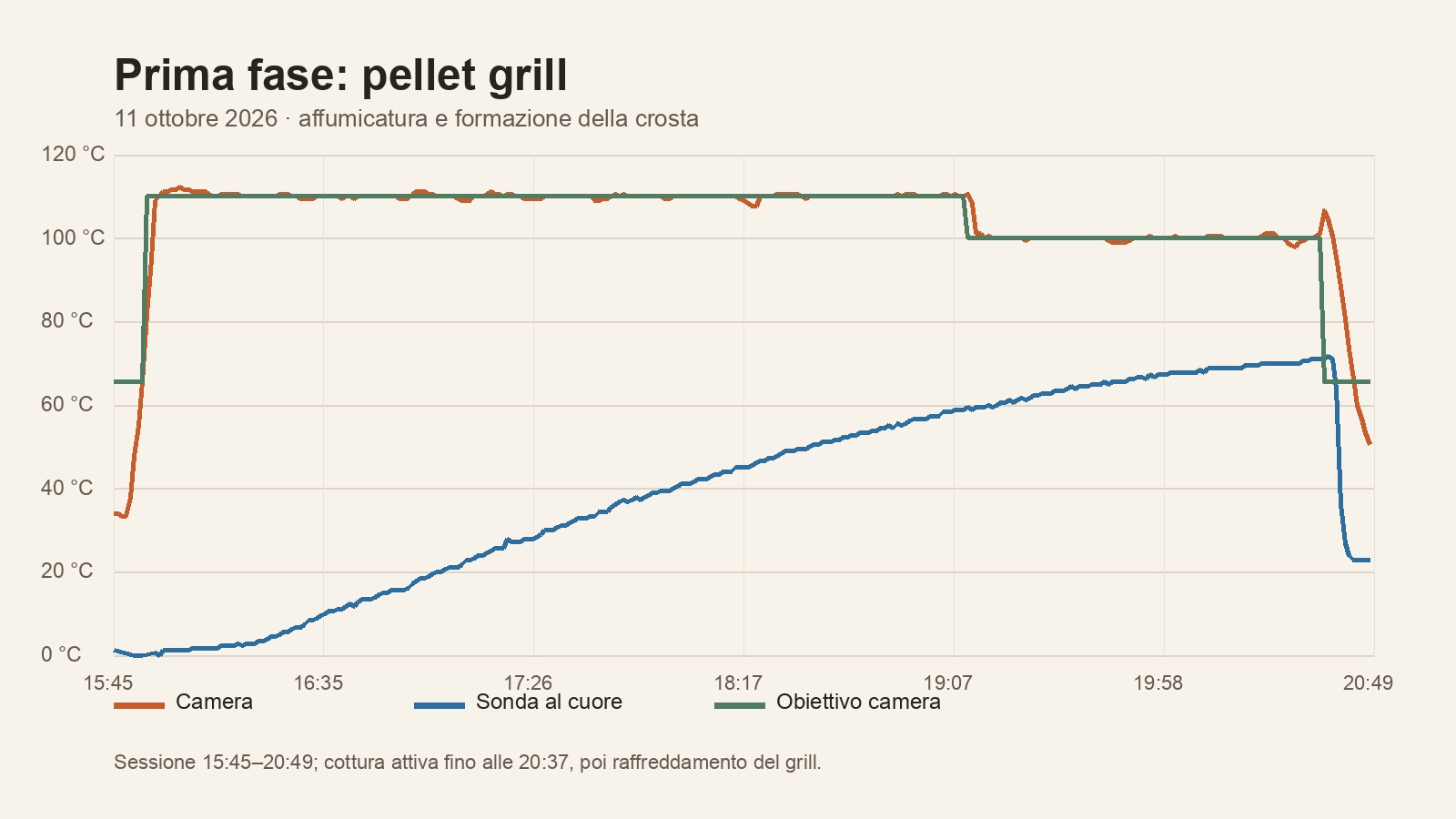 grafico pellet grill
